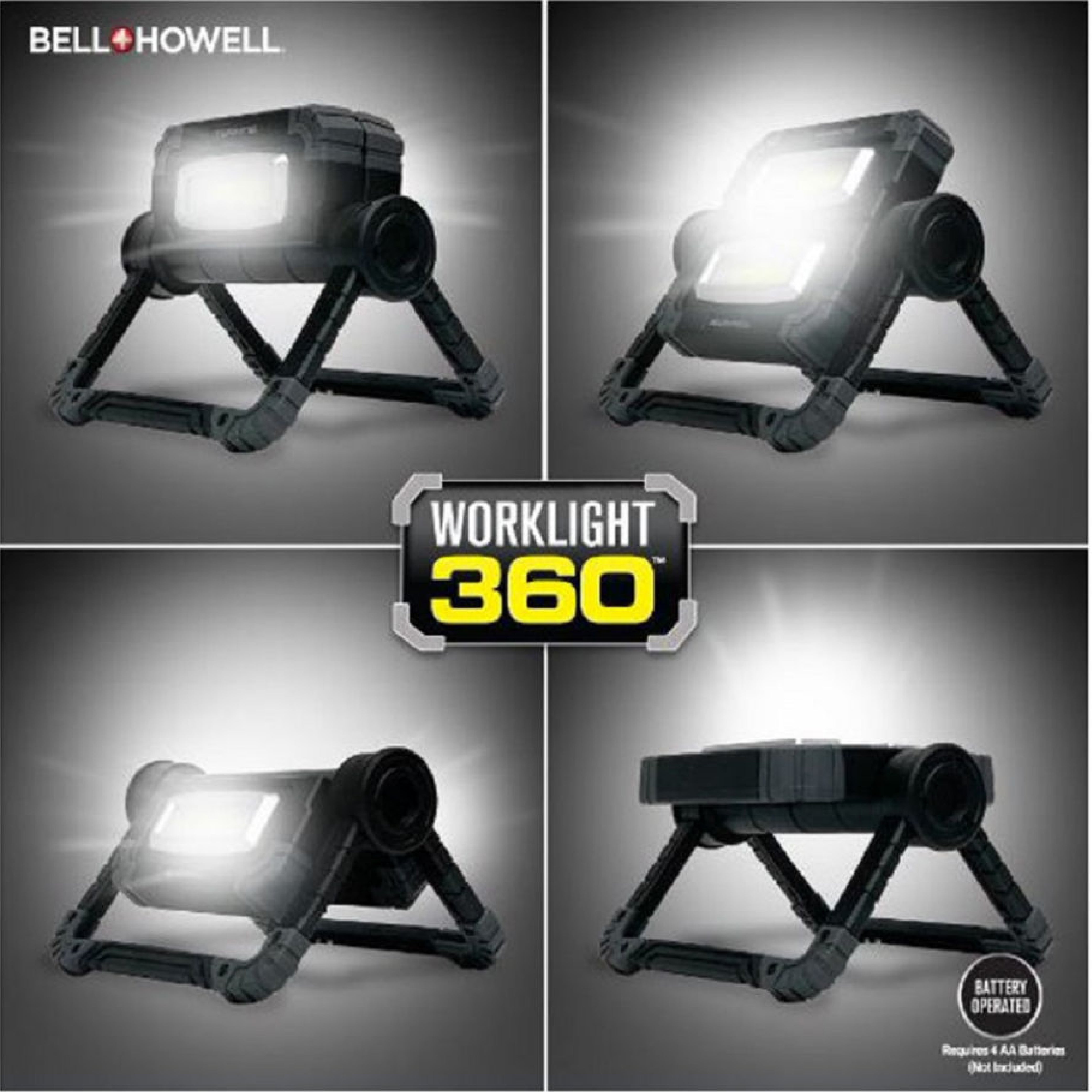 Bell and Howell Bionic Portable LED Worklight 750 Lumens Rechargeable Work  Light