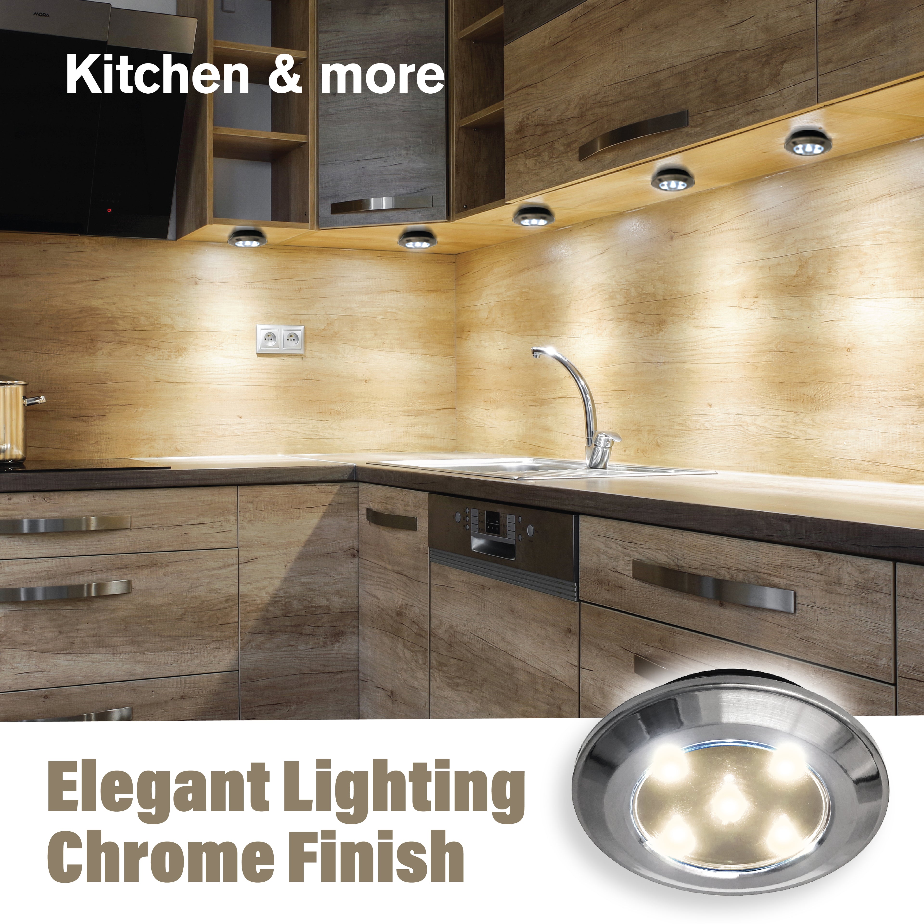 Bell + Howell 3-pack Wireless LED Night Light with Remote Control - 40 Lumen, 3000K Warm Lighting
