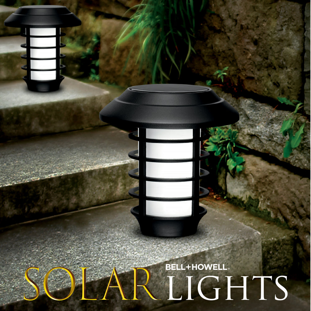 BELL + HOWELL 8-Pack Solar Pathway Lights 21-Lumen Black Solar LED Outdoor  Path Light (6000 K) in the Path Lights department at