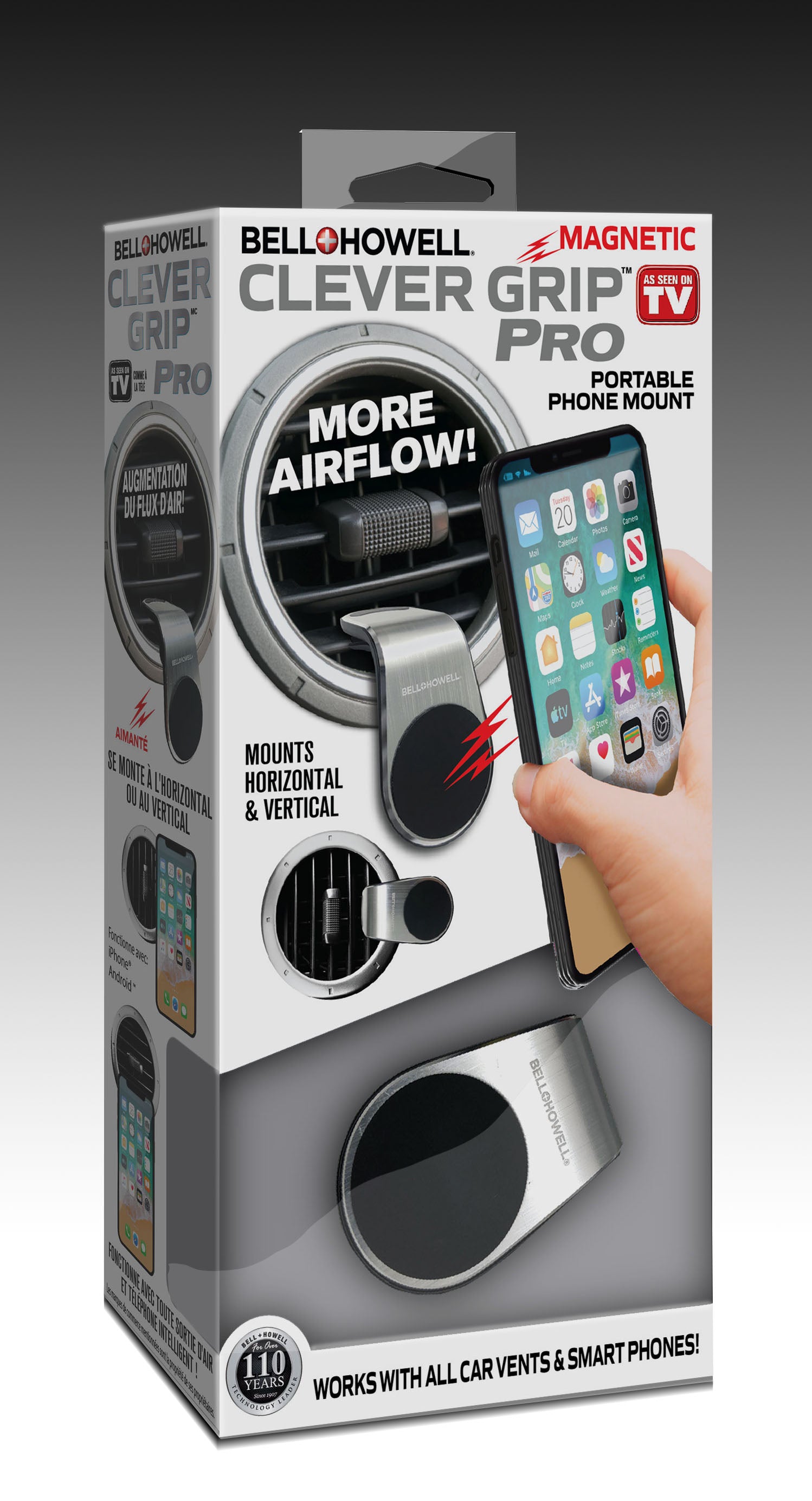 Bell + Howell Clever Grip Car Vent Phone Holder