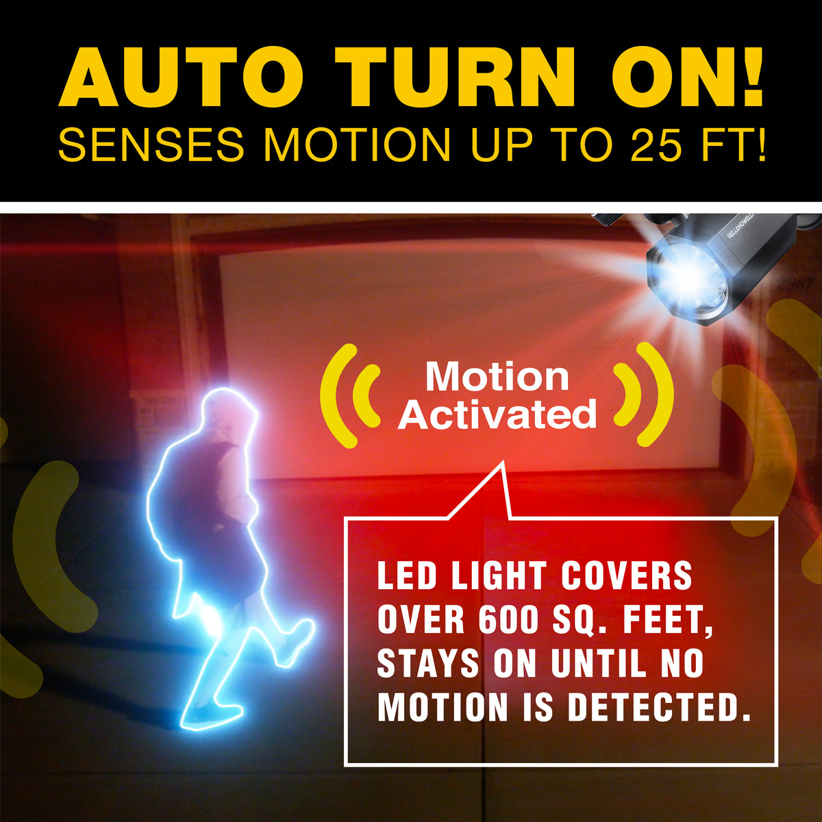 Bell + Howell Bionic Spotlight - Solar Powered Motion Sensor