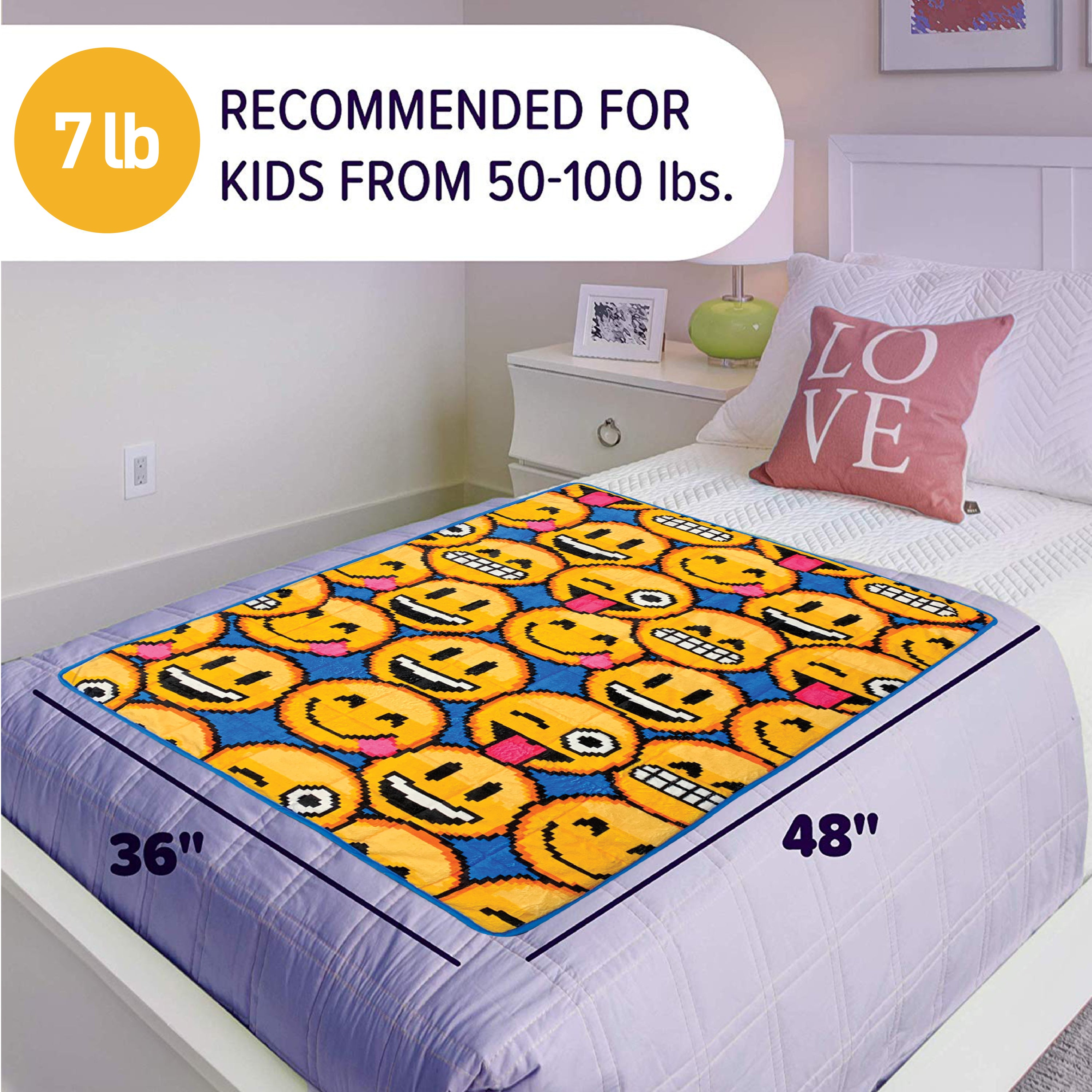 Bell + Howell Kids 7LB Weighted Blanket: A Soothing Embrace for Restful Sleep