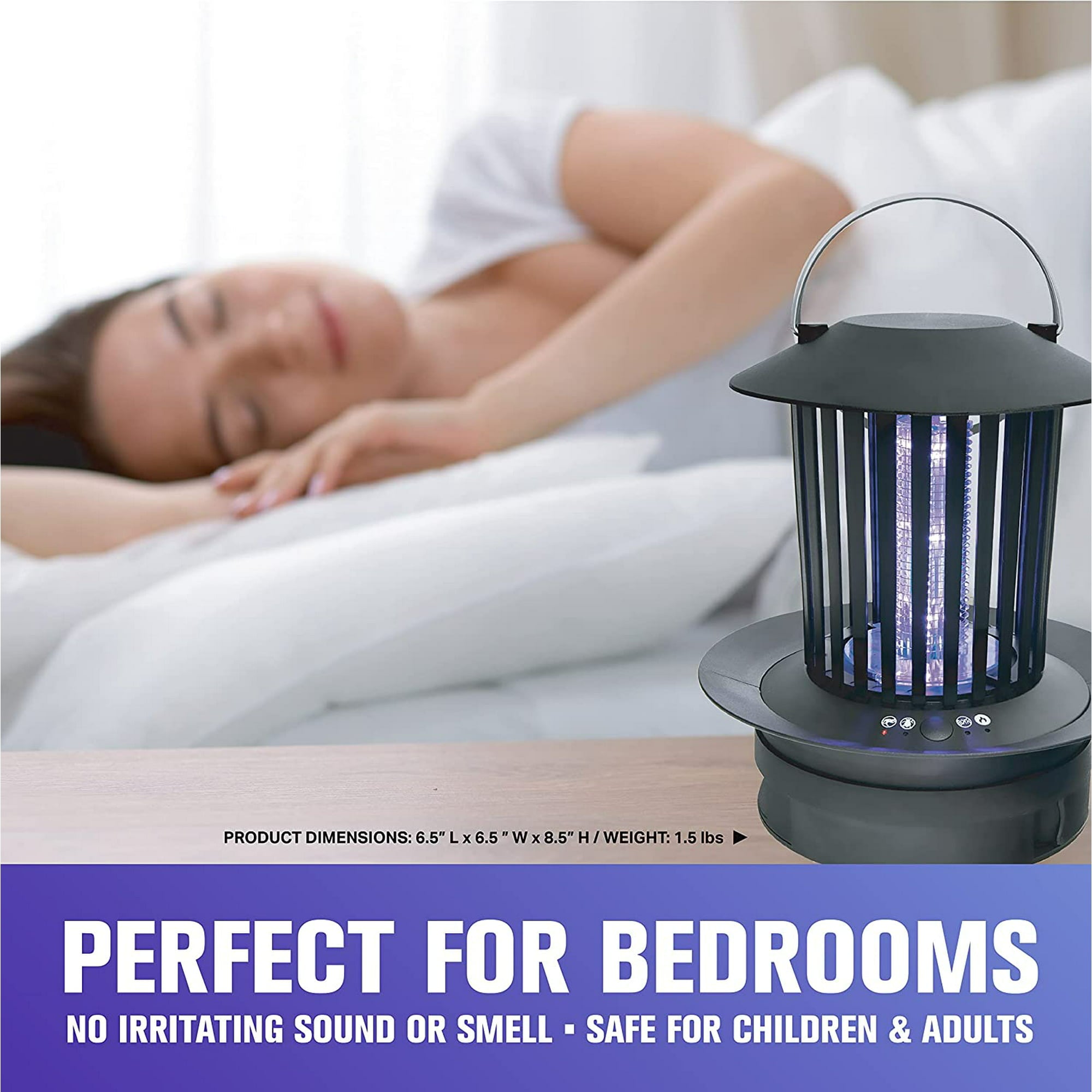 Monster Double Zapper 18-Watt Rechargeable Electric Outdoor and Indoor UV Light Insect Zapper