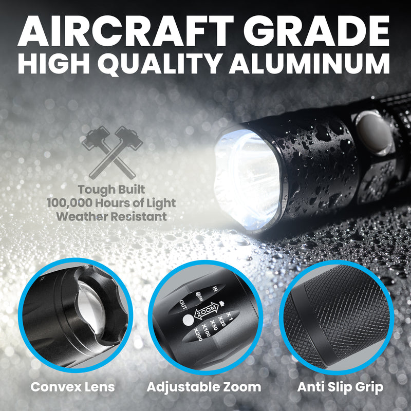 Bell Howell 3pk Taclight 40x High Performance 50000 HRS Flashlight - 3 Pack