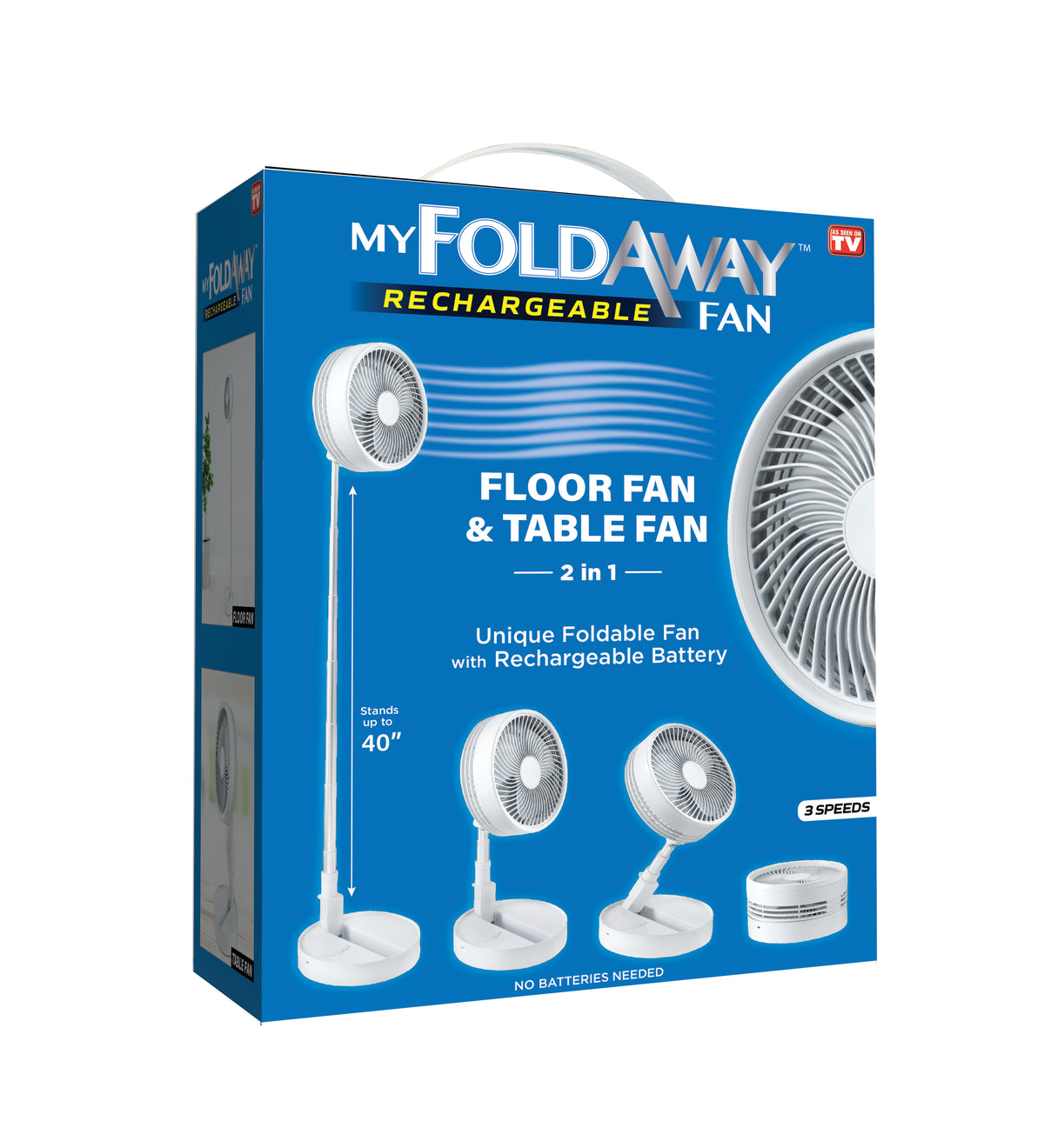 My Foldaway Rechargeable Fan – Bell + Howell