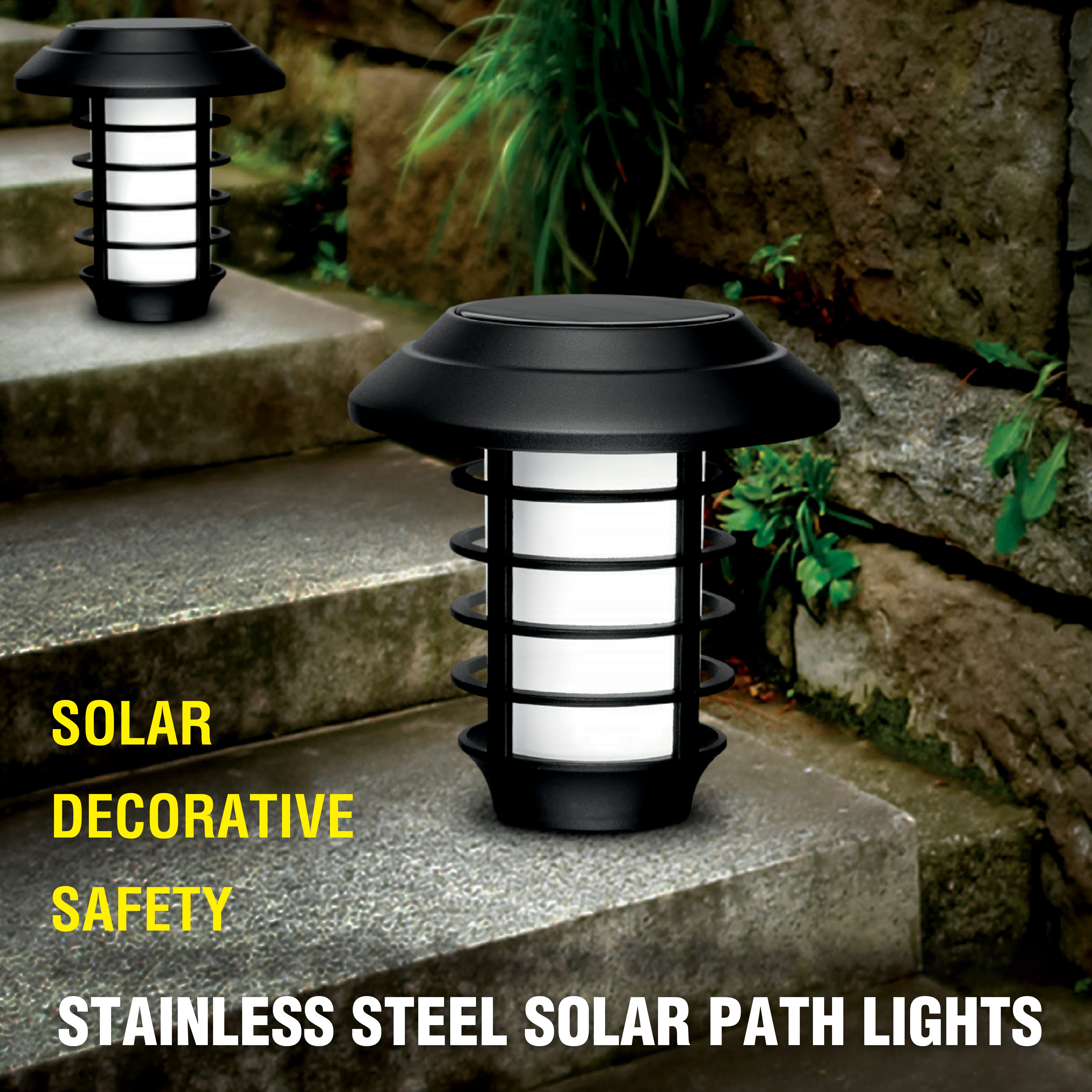 Solar flame on sale pathway lights