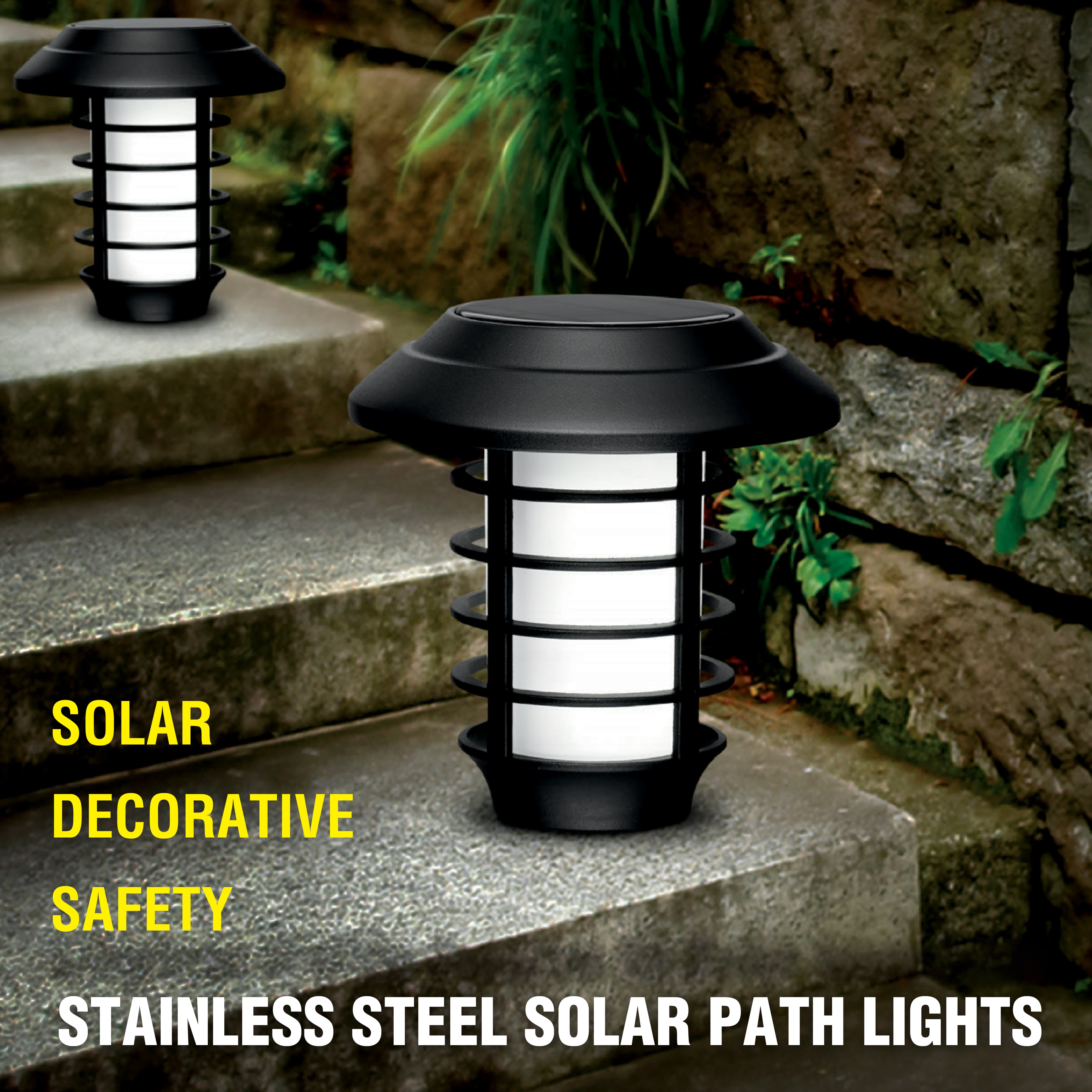 Solar Flame pathway Lights 4 Pack