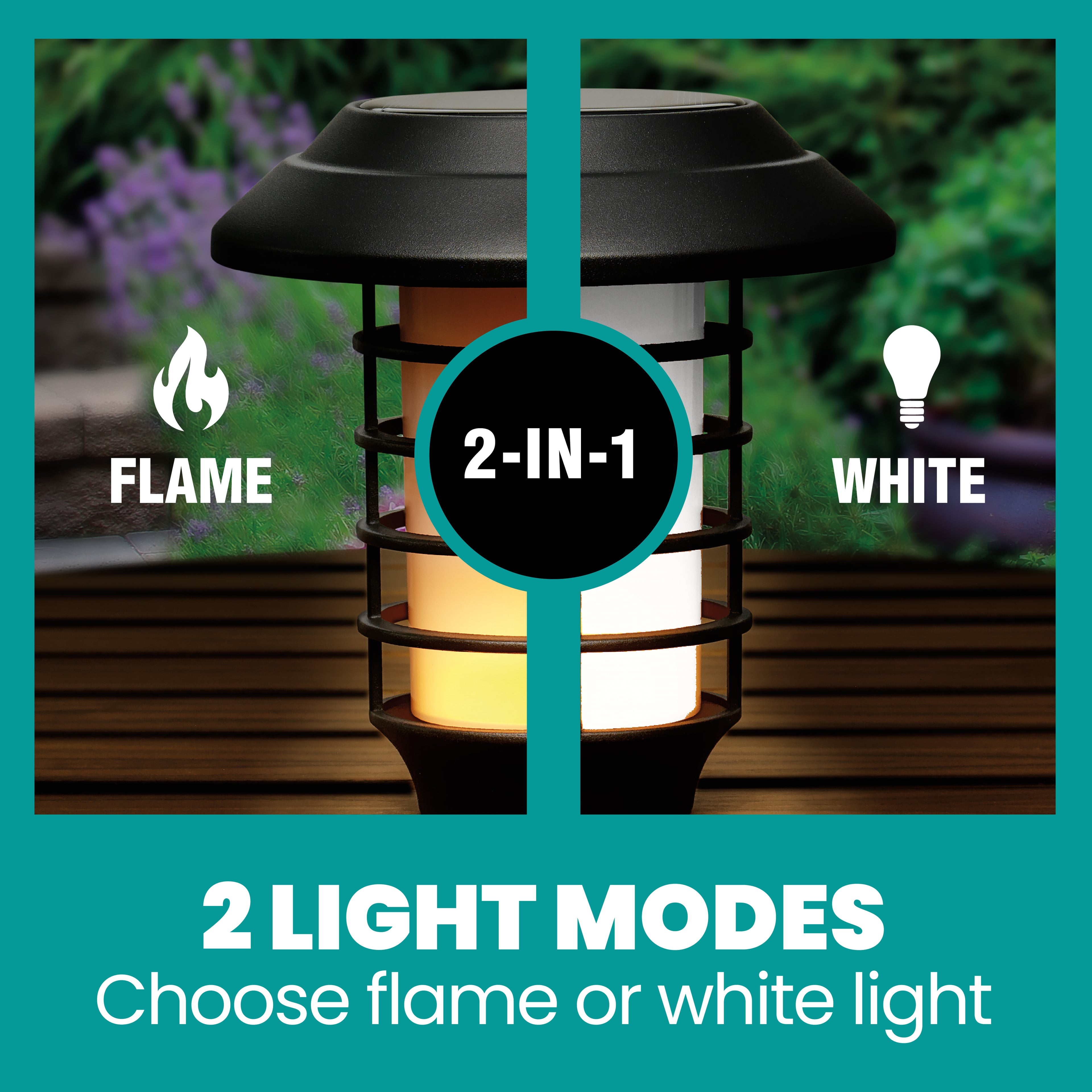 Solar Flame pathway Lights 4 Pack