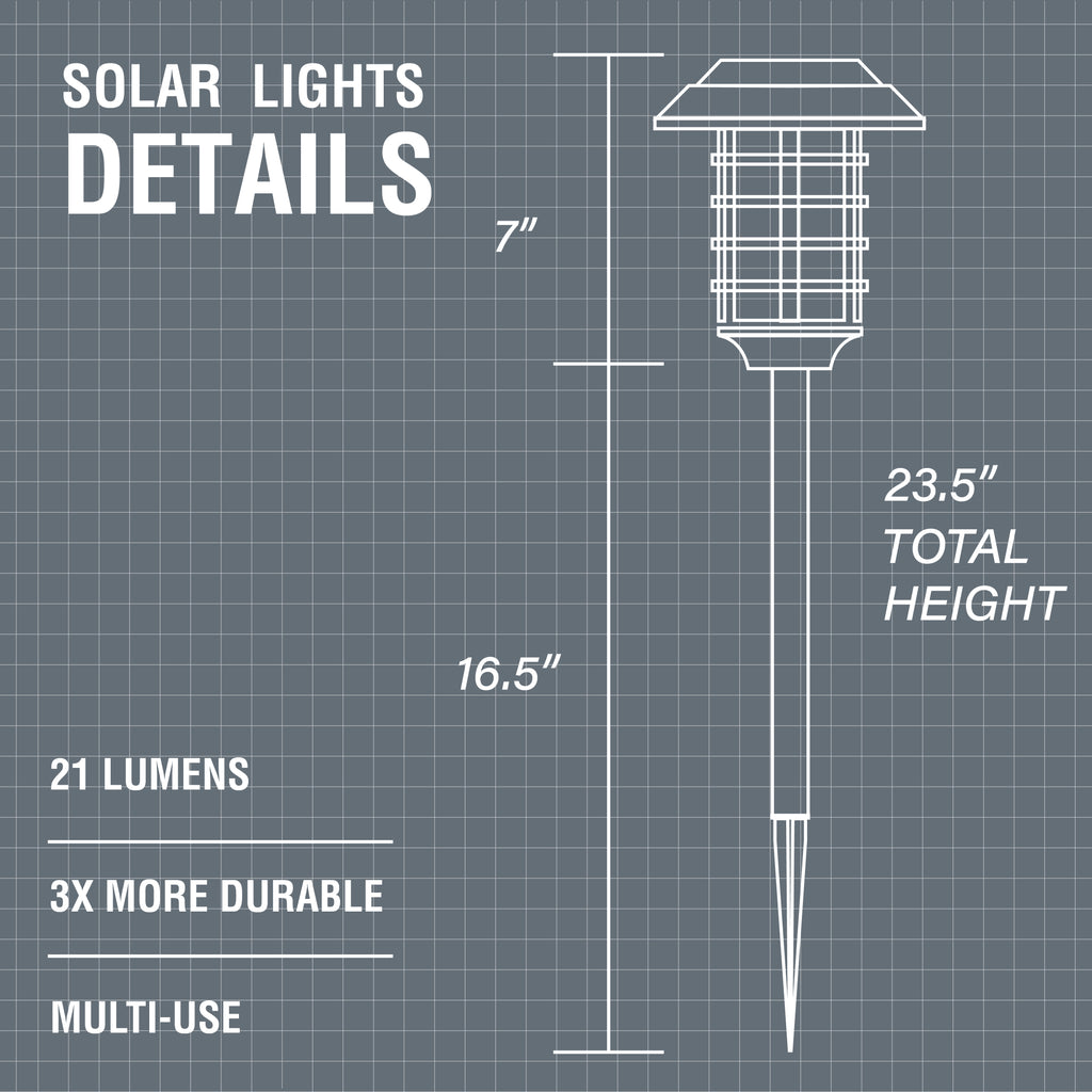 Solar Flame pathway Lights 4 Pack