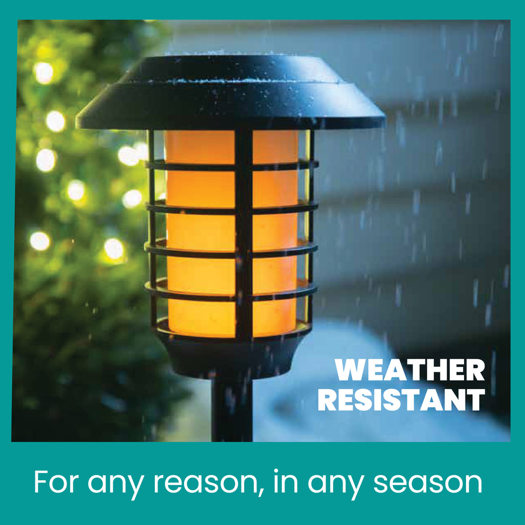 Solar Flame pathway Lights 4 Pack