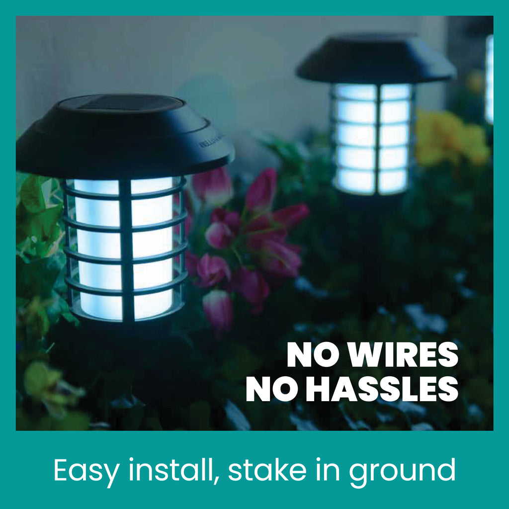 Solar Flame pathway Lights 4 Pack