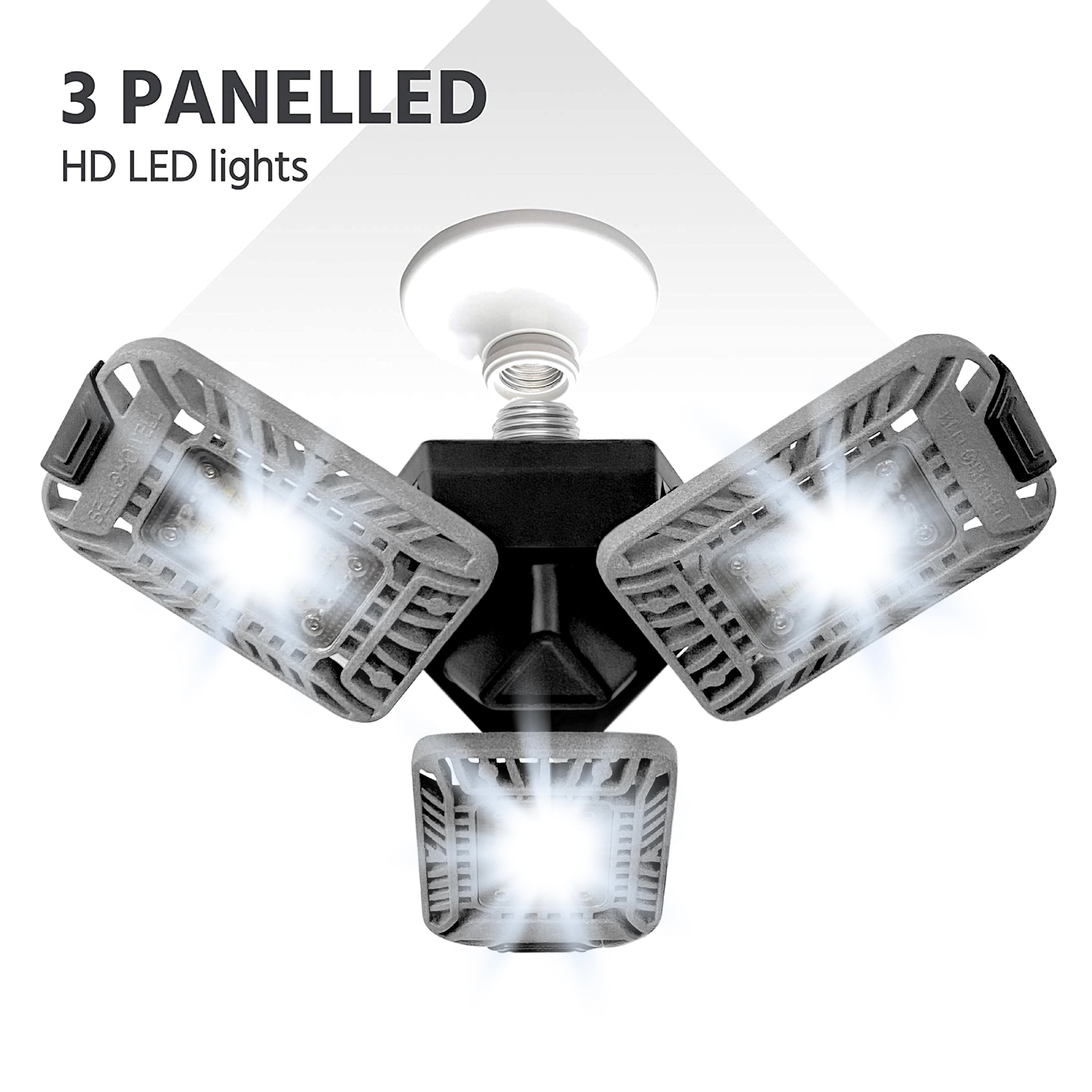 Bell+Howell  Triburst Pro Deluxe 5500 Lumen Multi-Directional LED Socket Light