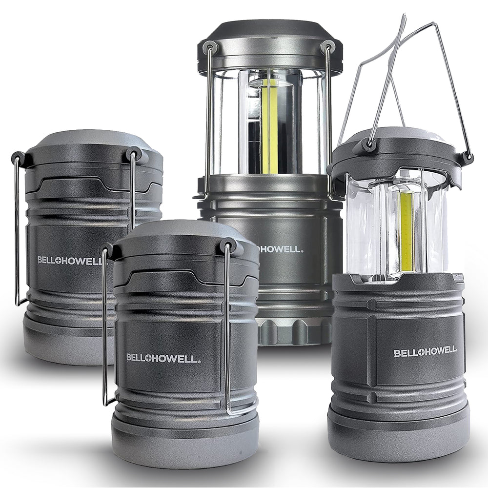 Bell + Howell 4 Pack Taclight Lanterns Portable LED Collapsible Camping and Outdoor Lanterns