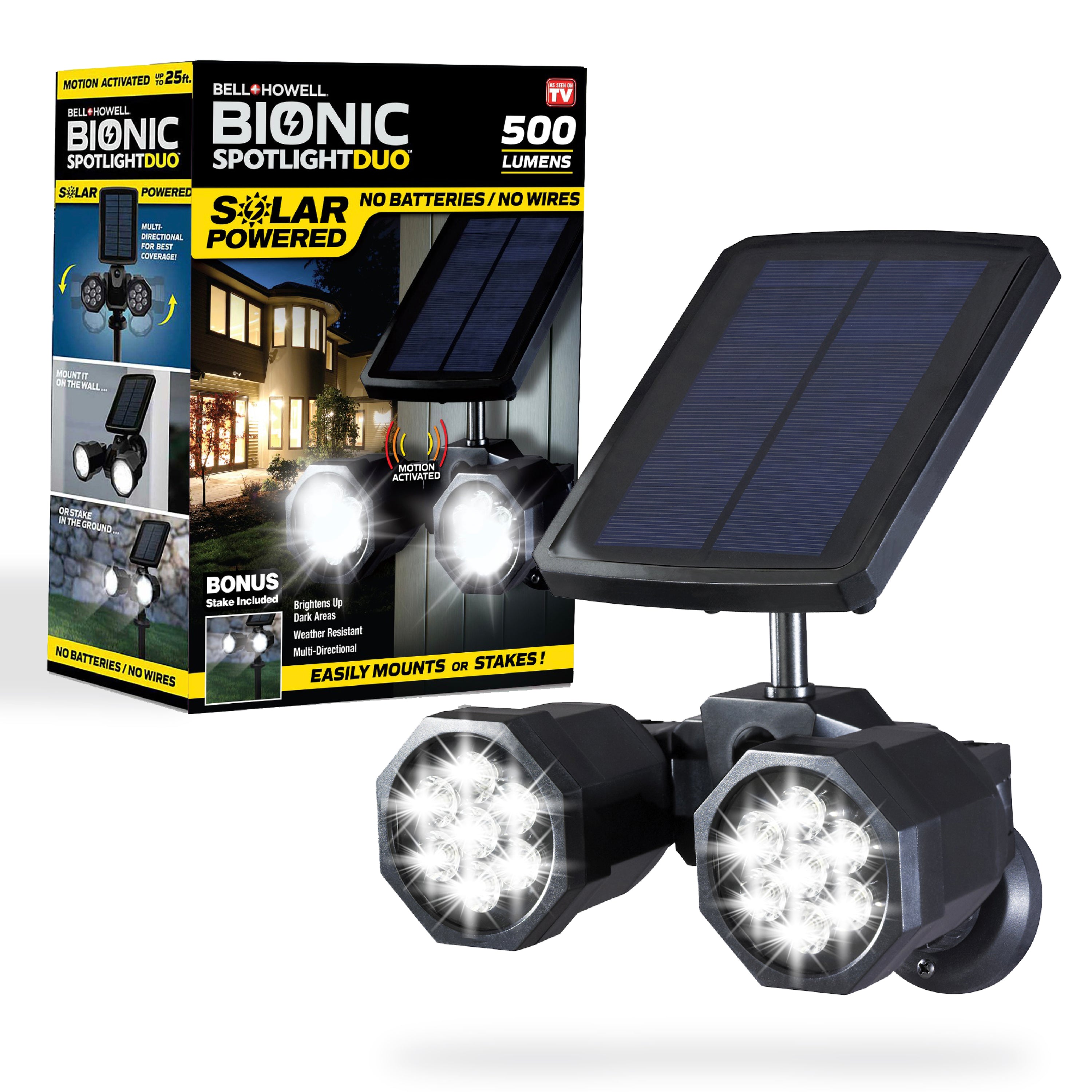 Bionic Spotlight Duo Solar Powered Spotlight