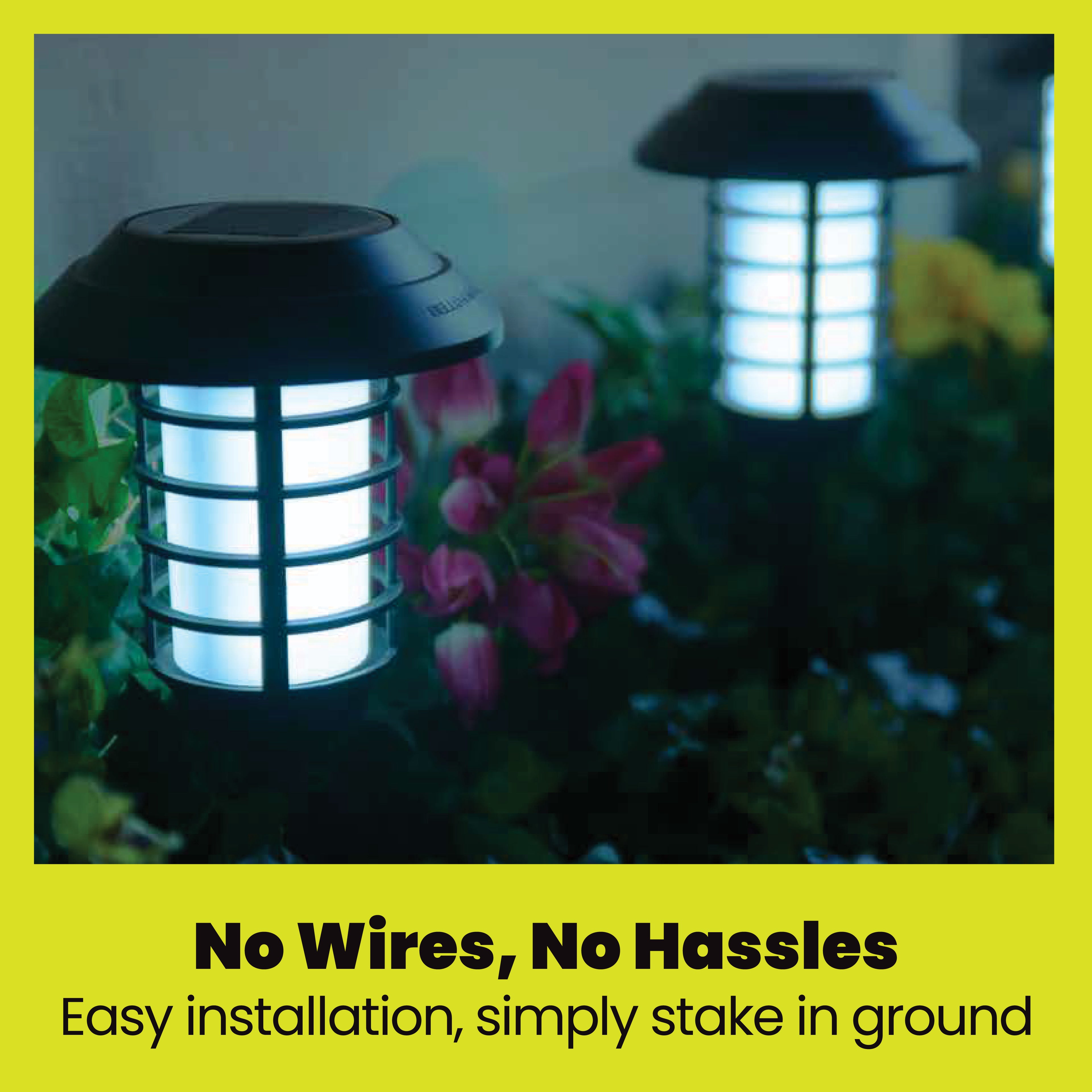 Bell + Howell Smart Solar Pathway Lights with Remote Control- 4 Pack