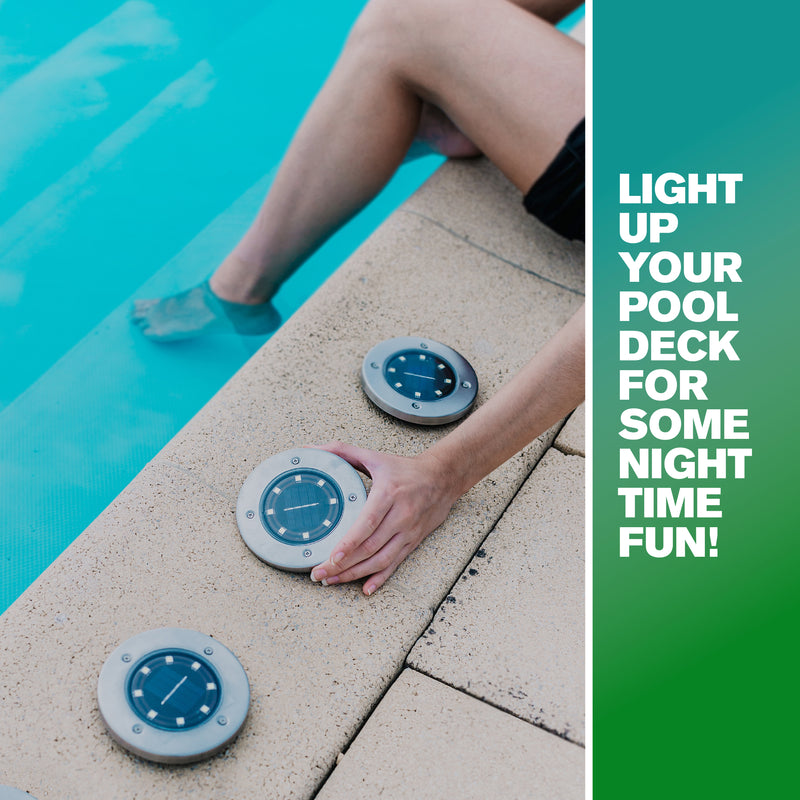 Bell + Howell Pathway & Landscape Swivel Disk Lights 4 Pack