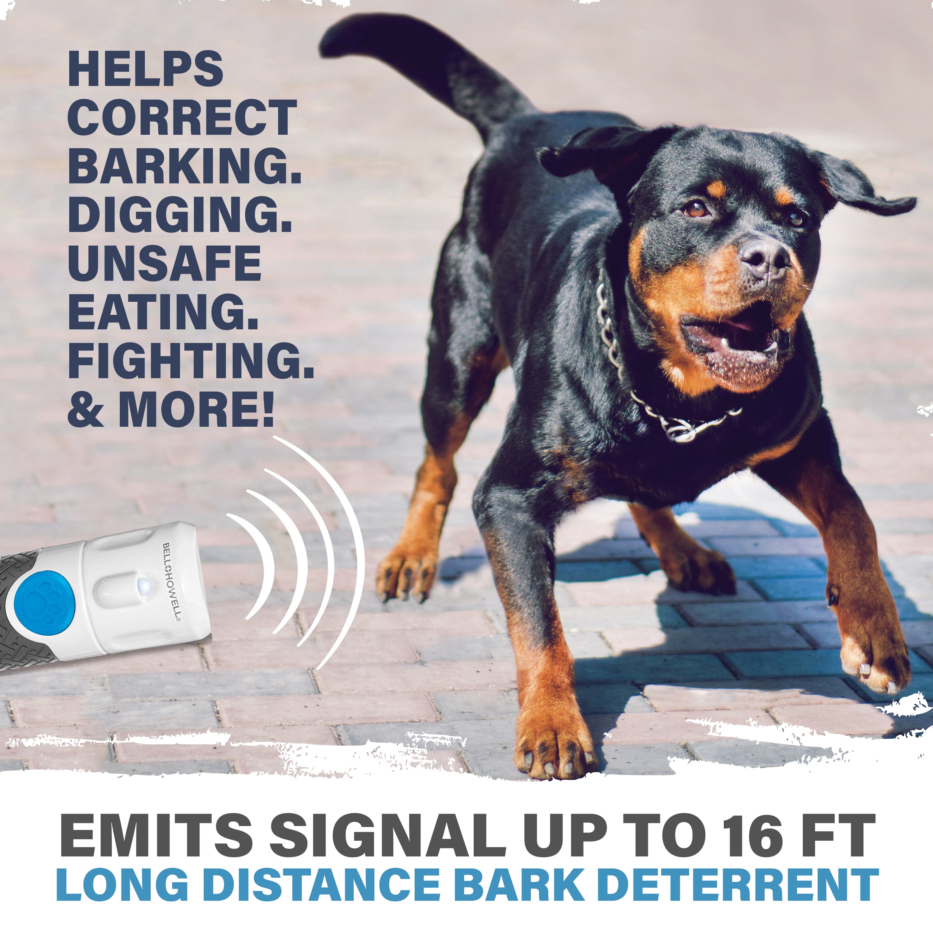 Paw Perfect Pet Trainer Anti-Bark Ultrasonic Device - Humane Training