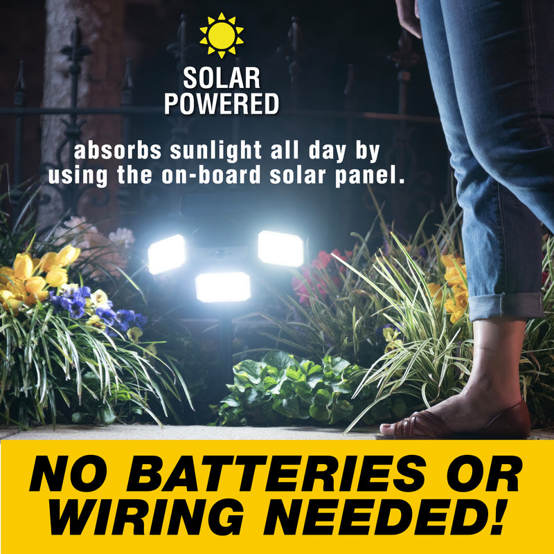 The Original Bell + Howell Bionic Remote Controlled Motion Activated Solar Floodlight