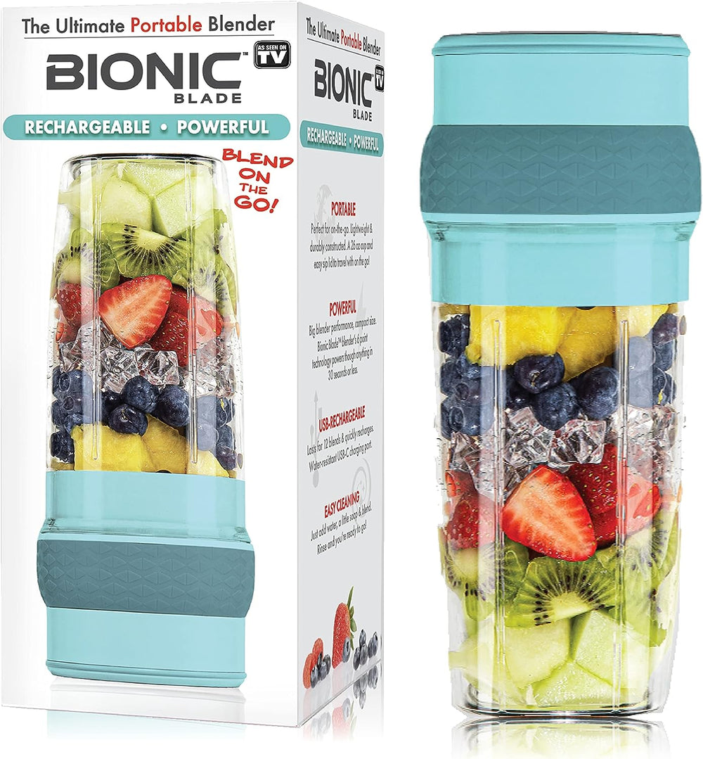 Bionic Blade Portable Blender - 18,000 RPM, USB Rechargeable Battery, Multiple Colors