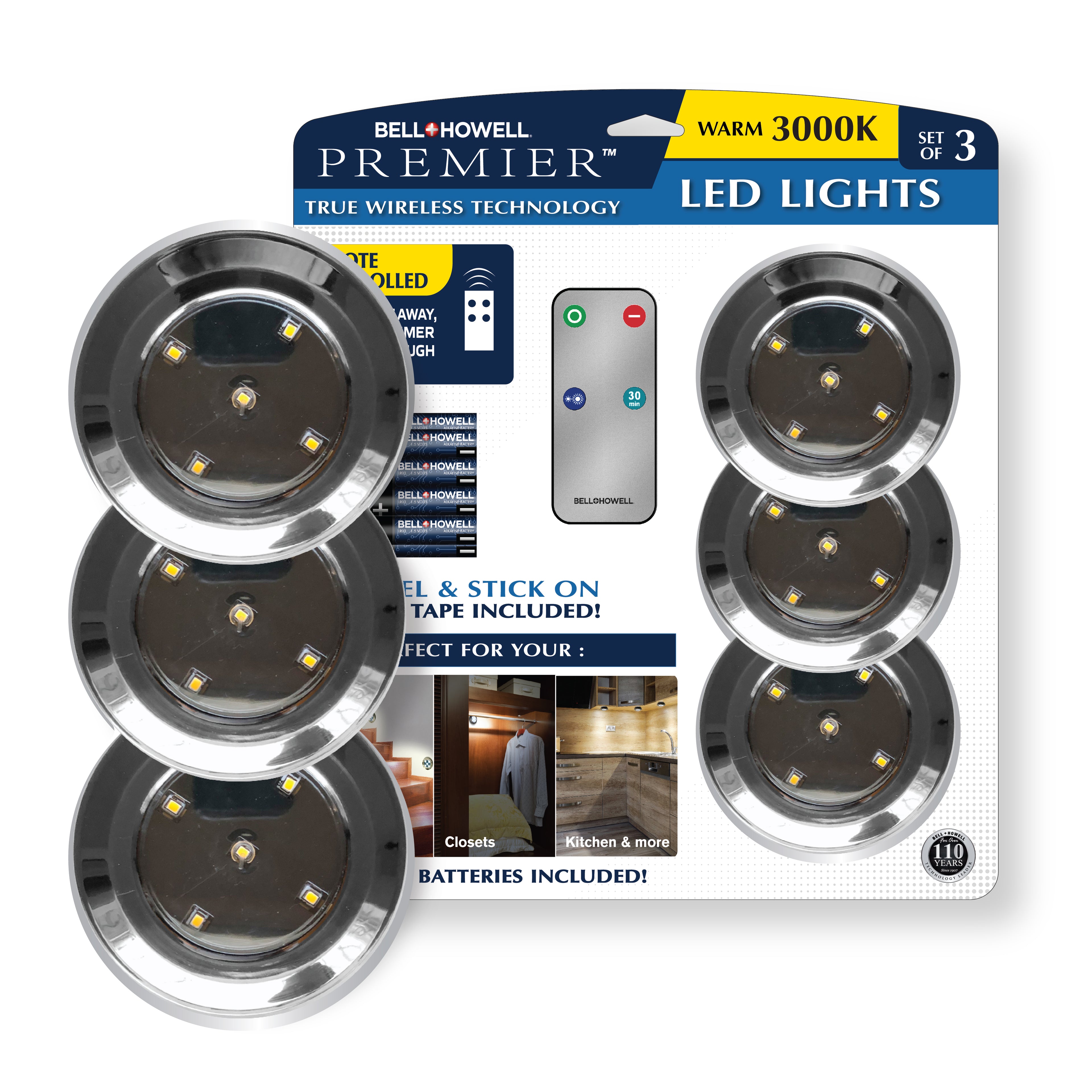Wireless Remote Lights Chrome