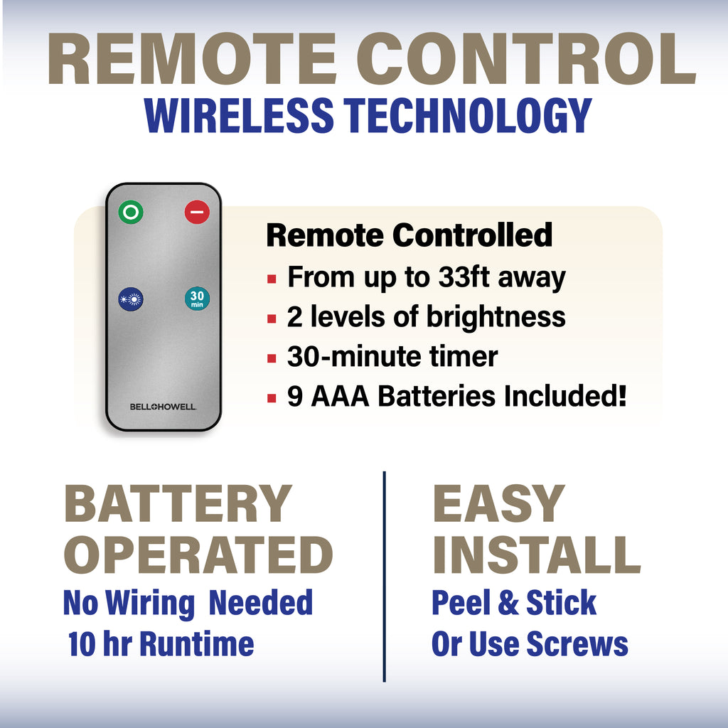 Wireless Remote Lights Chrome