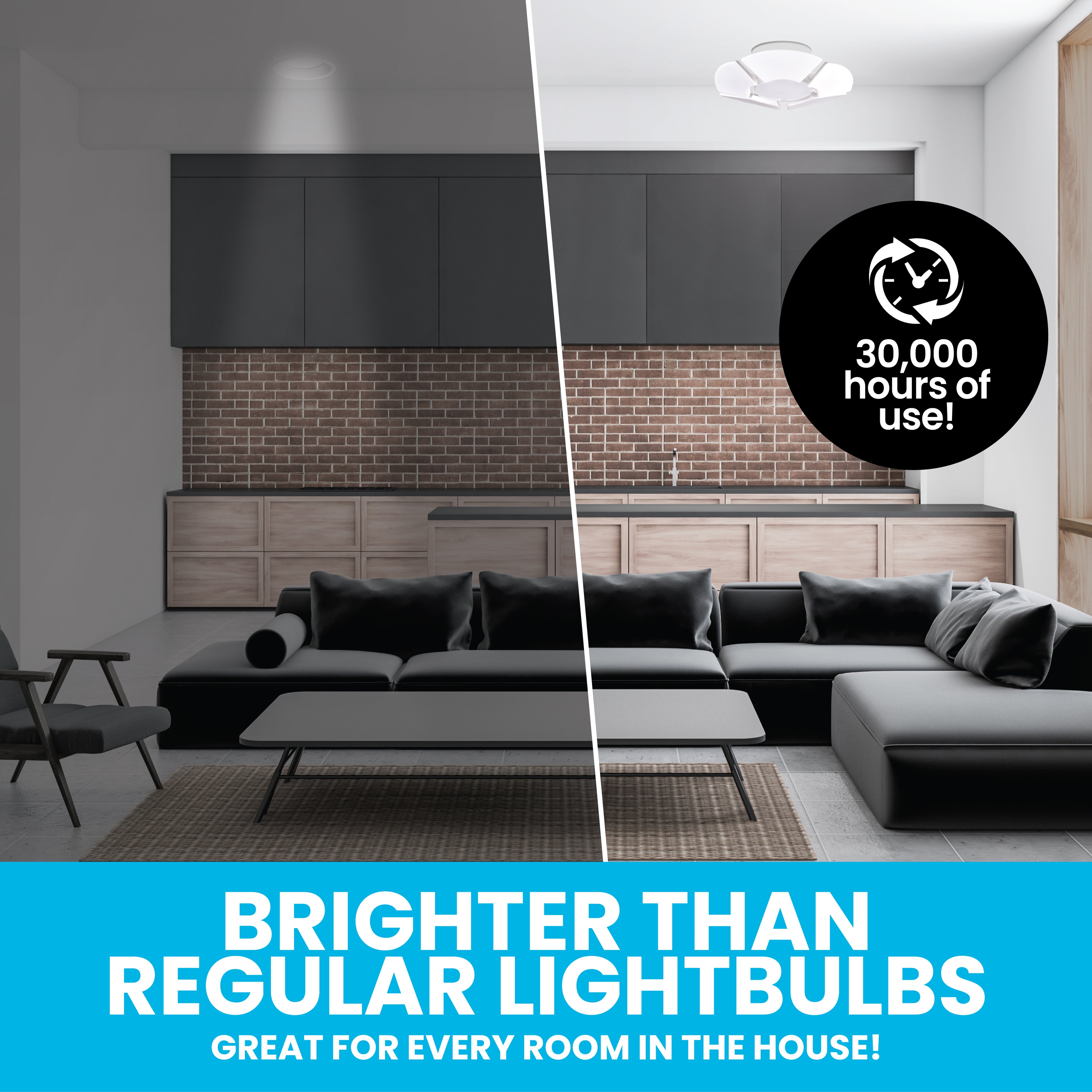 Hexbulb Adjustable 6-Panel Light Bulb - 3000 Lumens