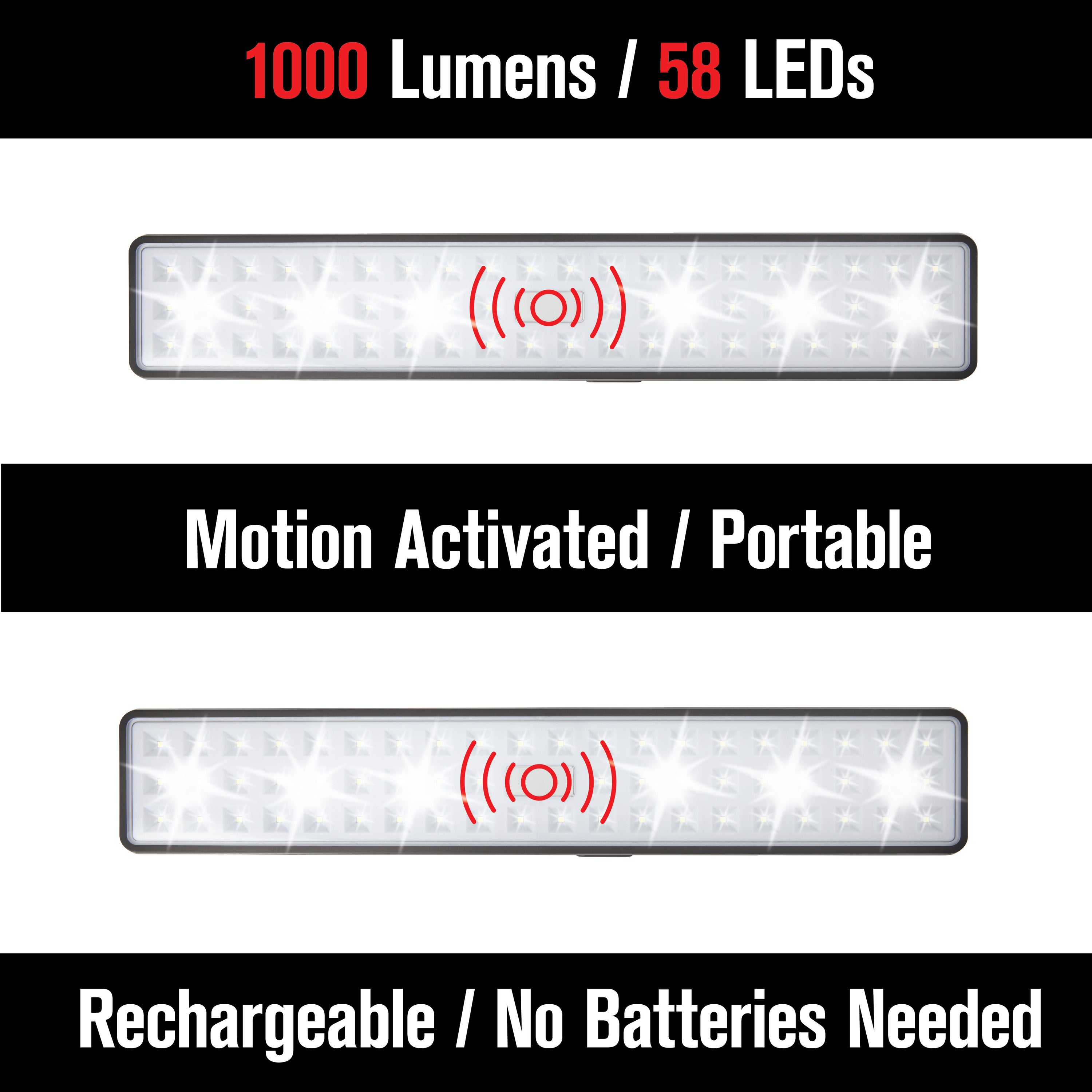 Motion Activated Light Bar 1000 Lumens