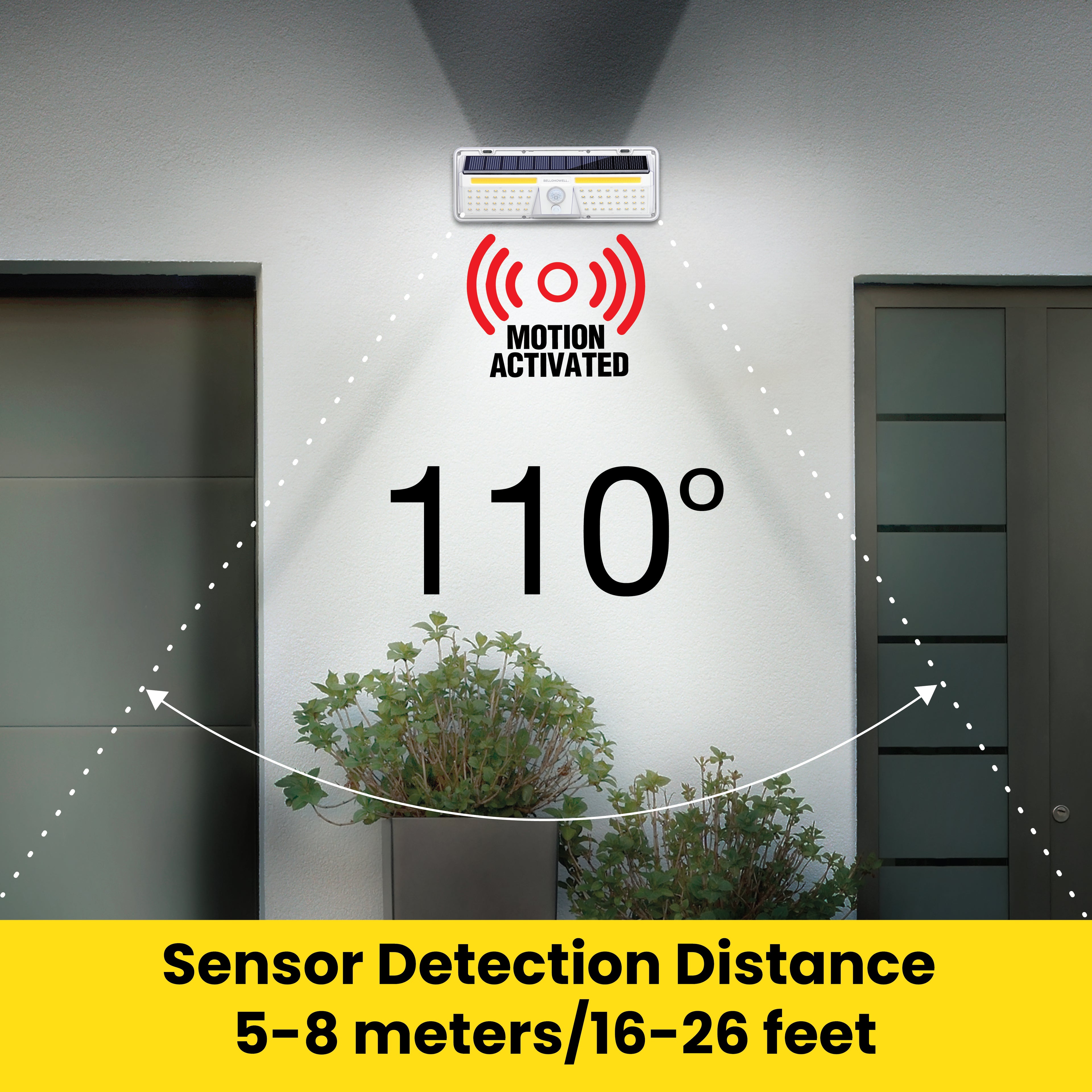 Bionic Solar Wall Light Motion Activated XL
