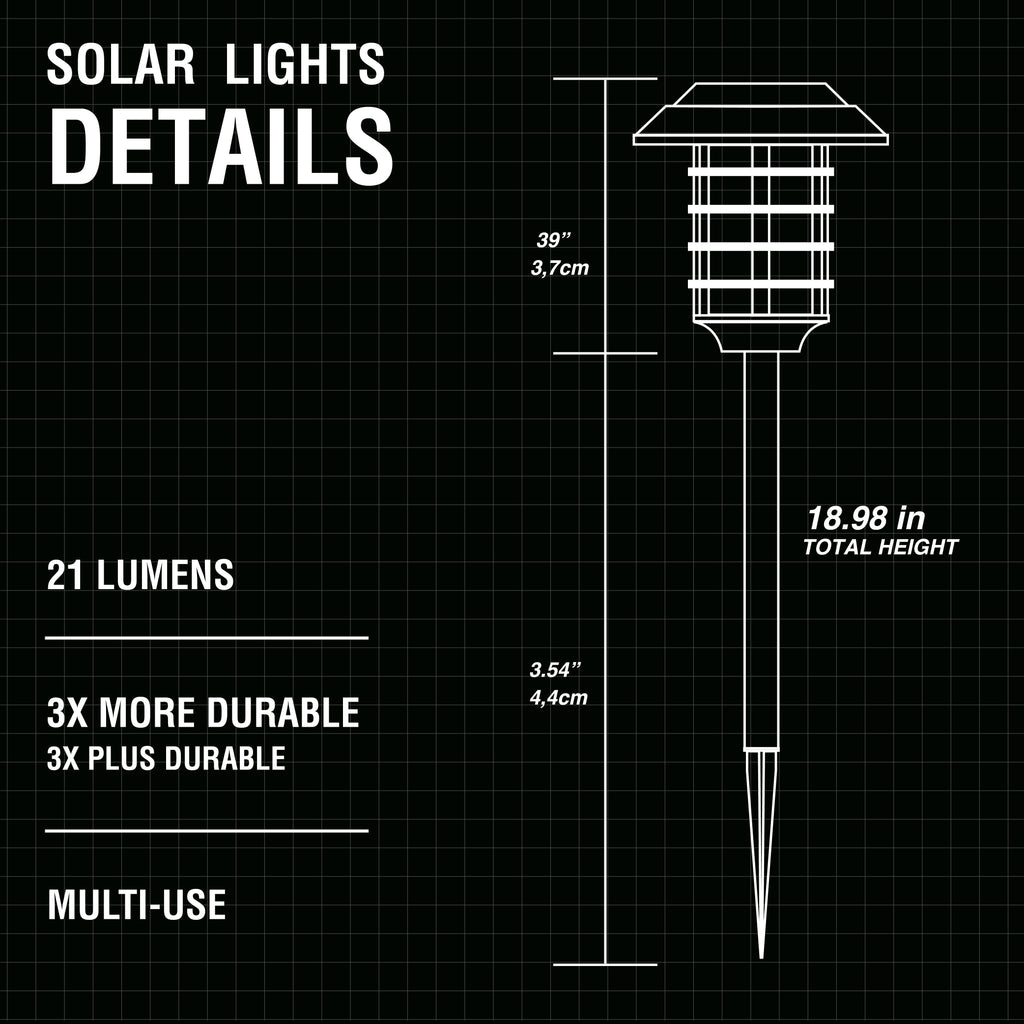Bell + Howell Color Changing Solar Pathway Lights- 8 PK