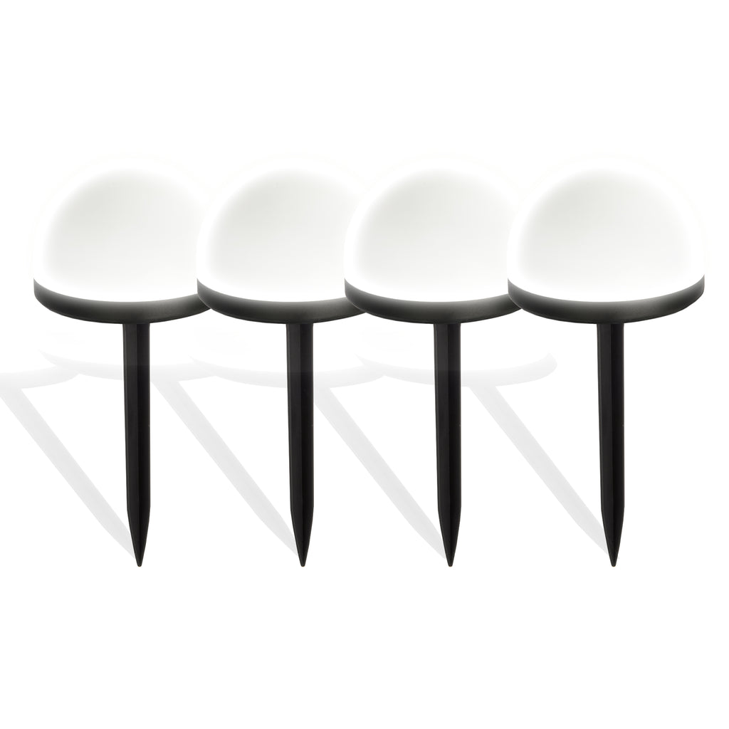 Bell + Howell Solar Pathway Dome Lights - 4 Pack