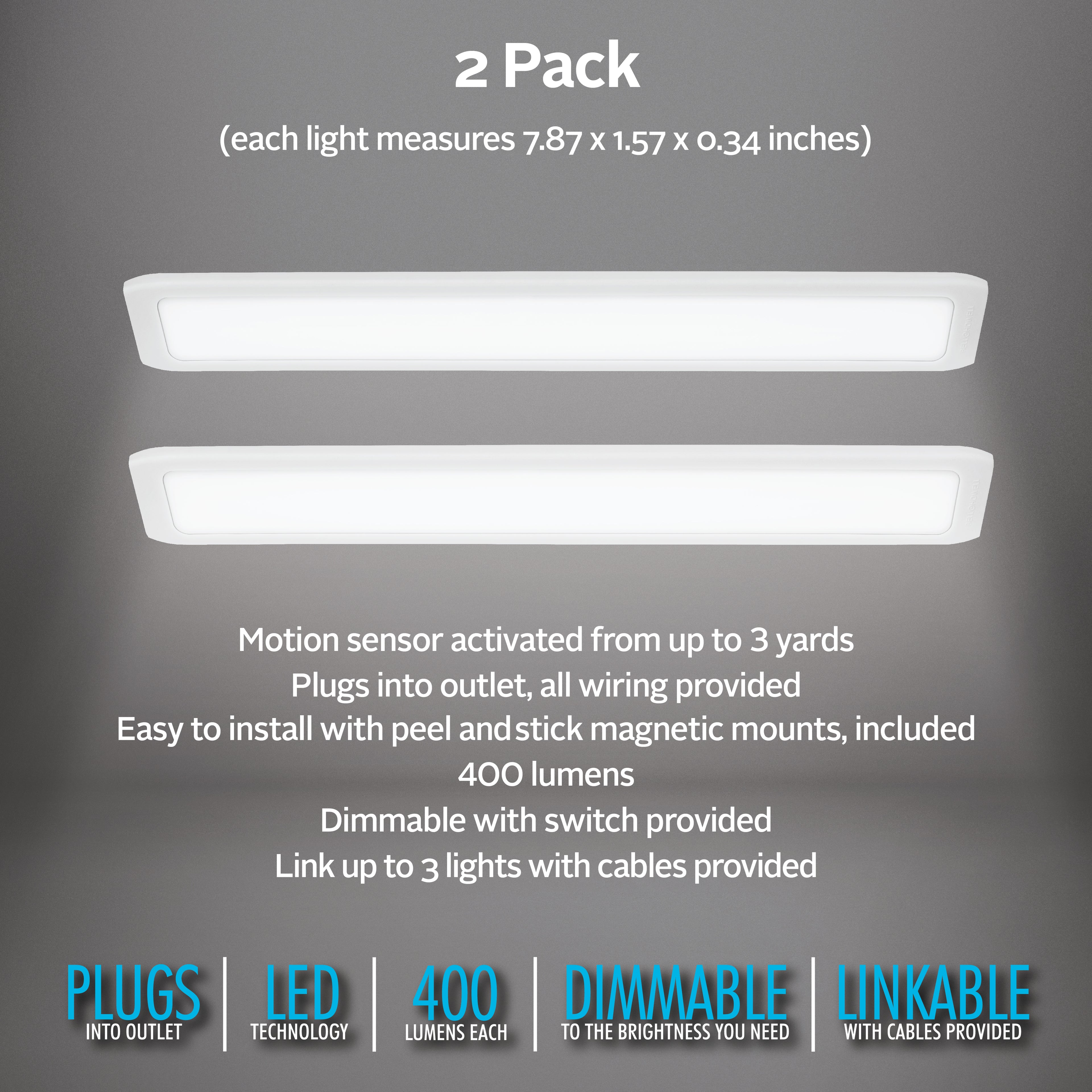 8" Under Cabinet Light 2 Pack