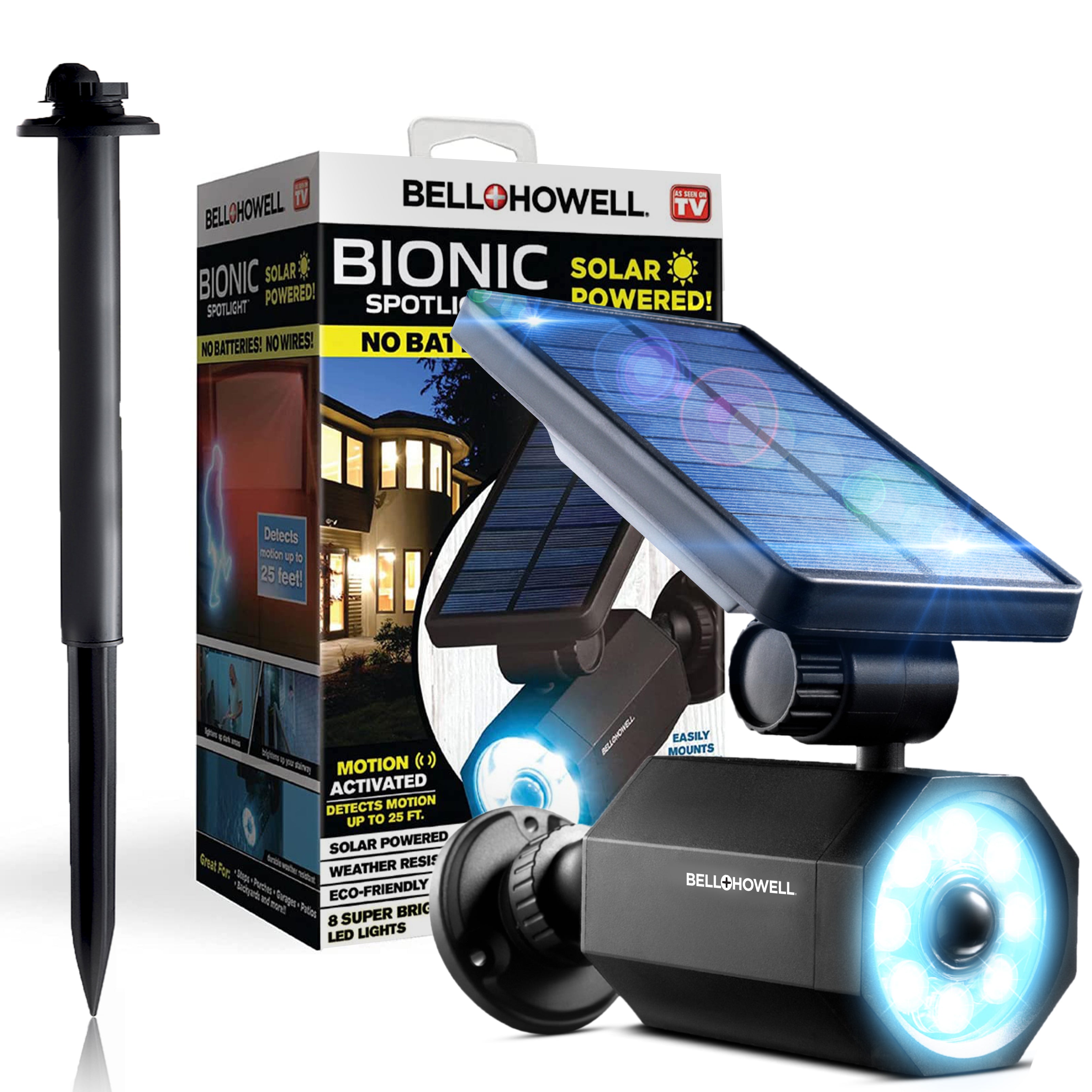 Bell + Howell Bionic Spotlight - Solar Powered Motion Sensor