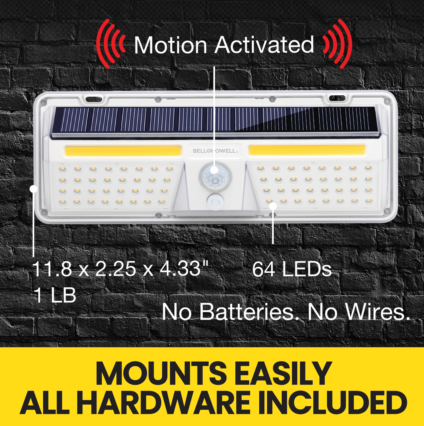 Bionic Solar Wall Light Motion Activated XL