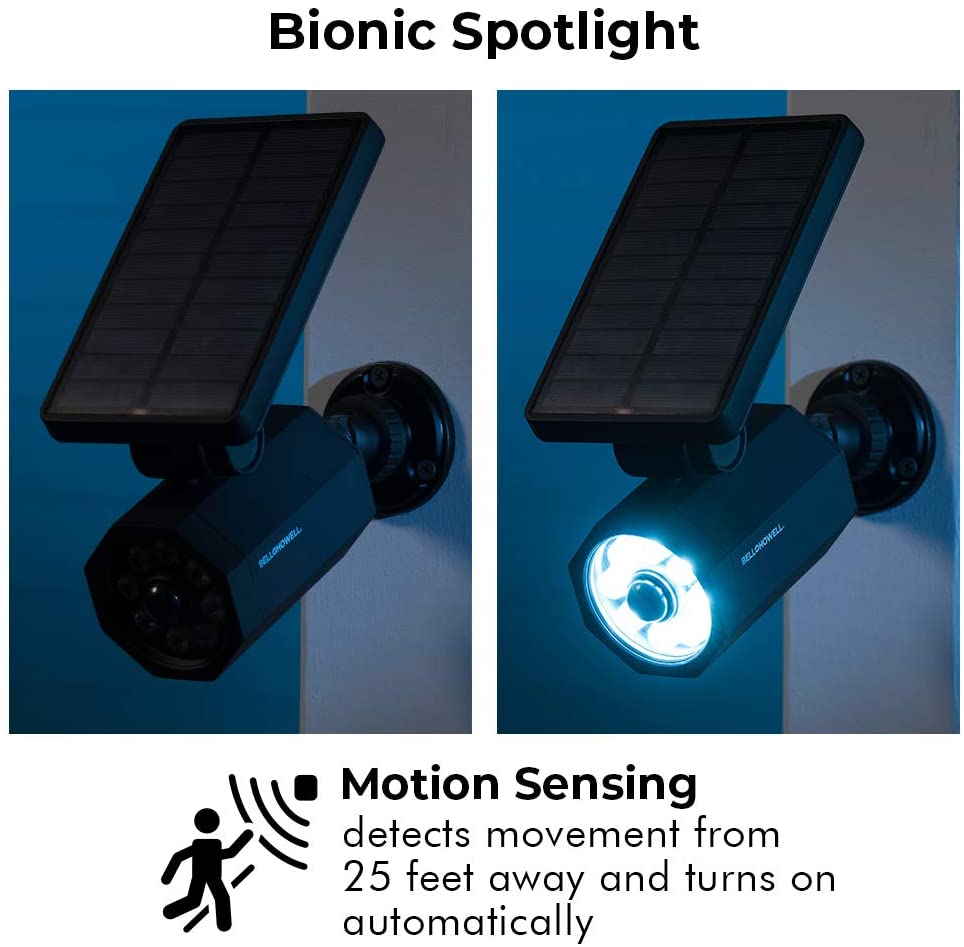 Bell + Howell Bionic Spotlight - Solar Powered Motion Sensor
