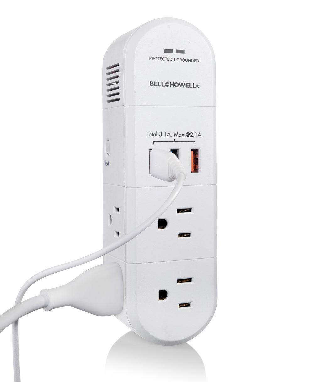Bell + Howell  Swivel Power Surge protector 180 Degree Outlet